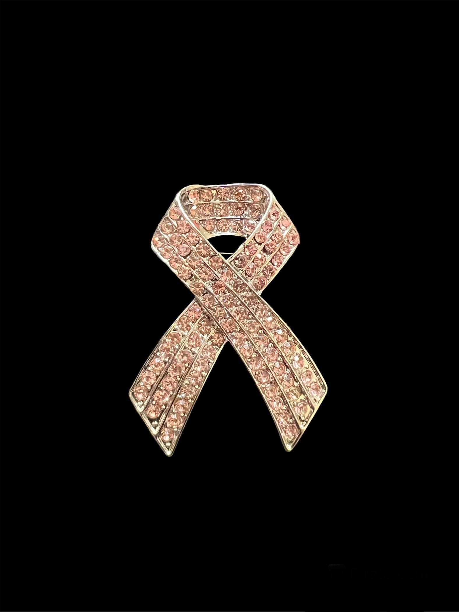 Breast Cancer Ribbon Brooch