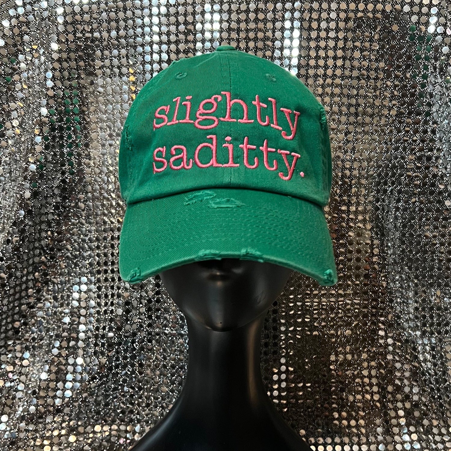 Slightly Saddity Kelly Green Hat