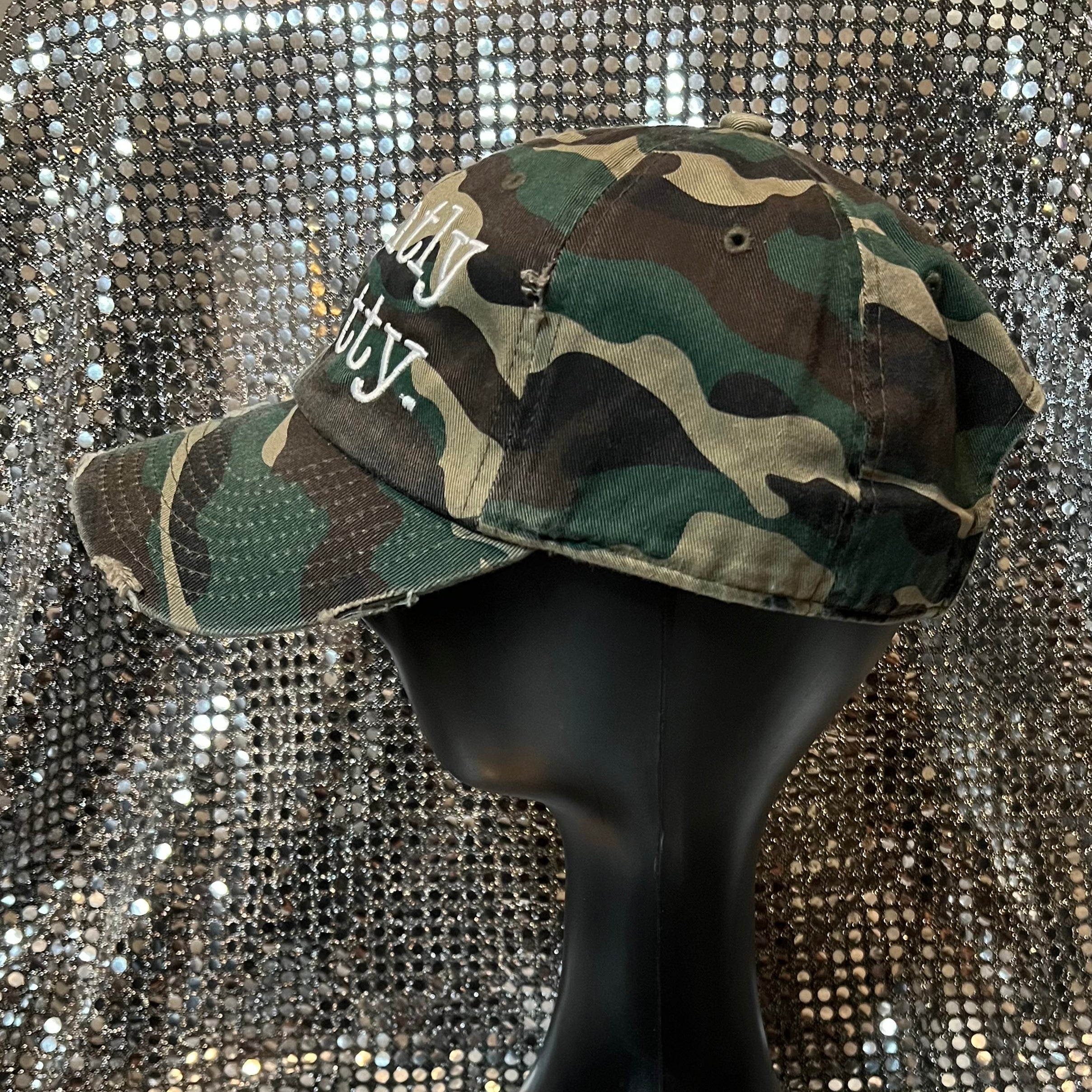 Slightly Saddity Camo Hat