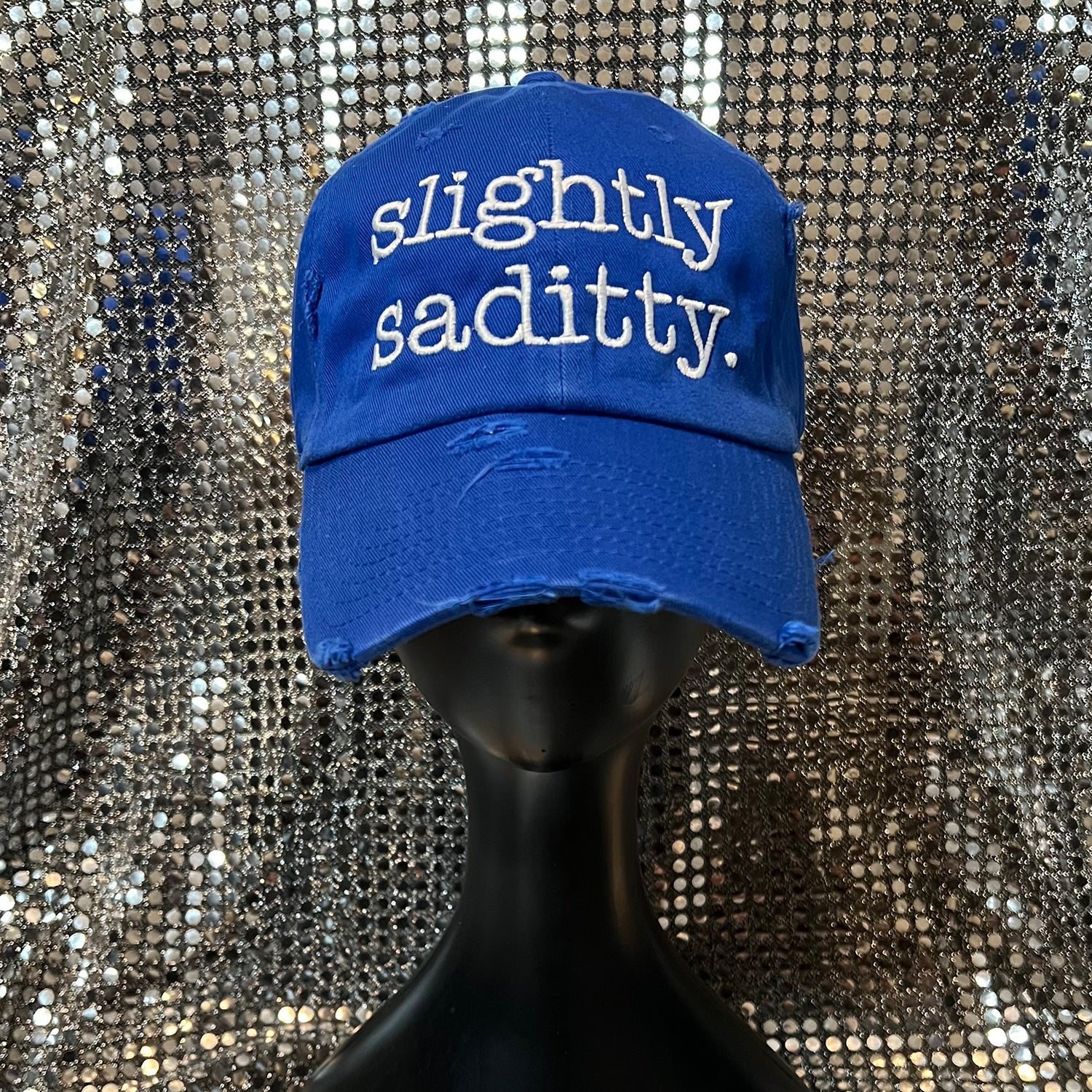 Slightly Saddity Blues Hat