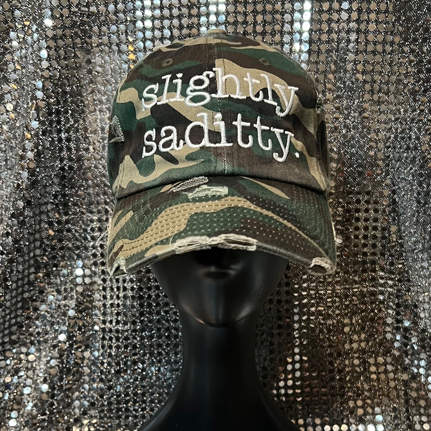 Slightly Saddity Camo Hat